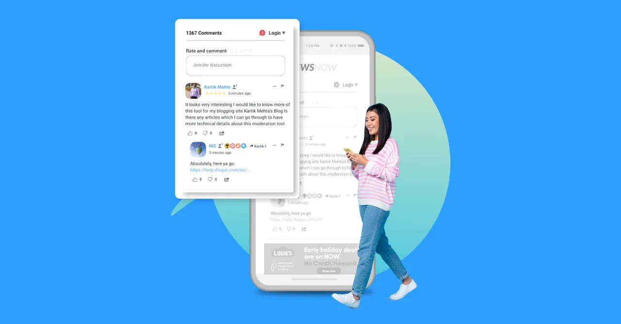Disqus brand asset featured on blog.disqus.com