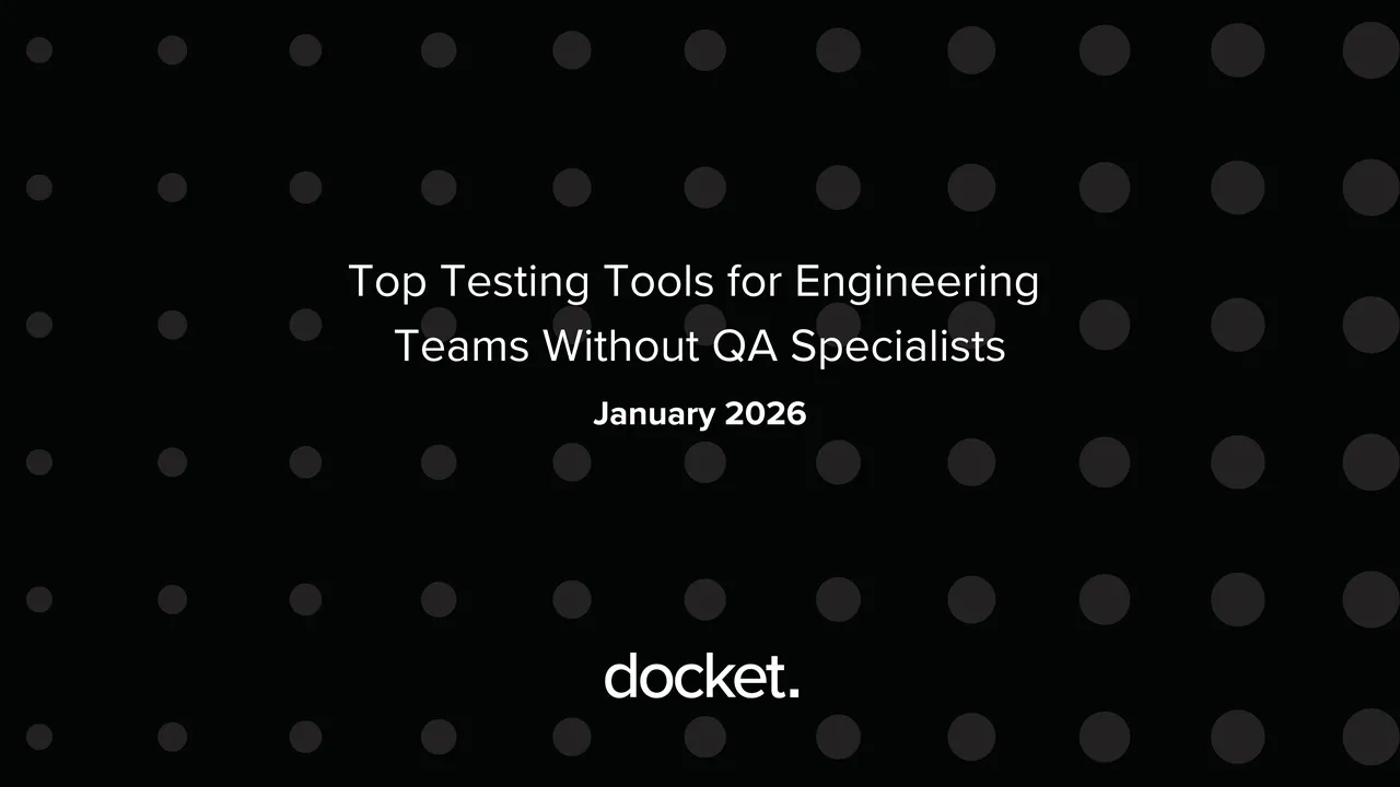 Docket brand asset featured on docketqa.com