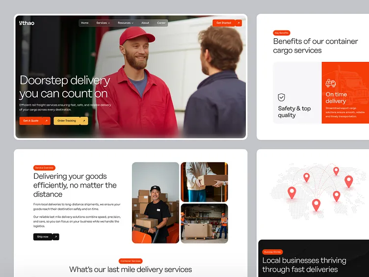 Doorstep brand asset featured on dribbble.com