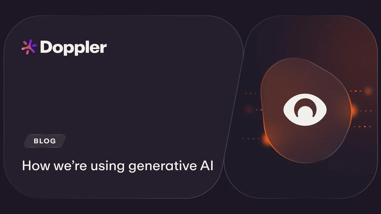 Doppler brand asset featured on doppler.com