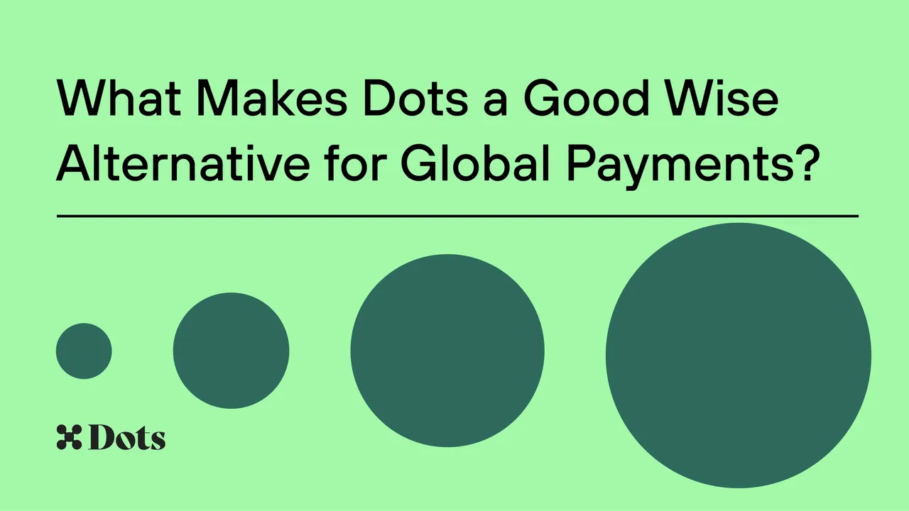 Dots 💸 brand asset featured on usedots.com
