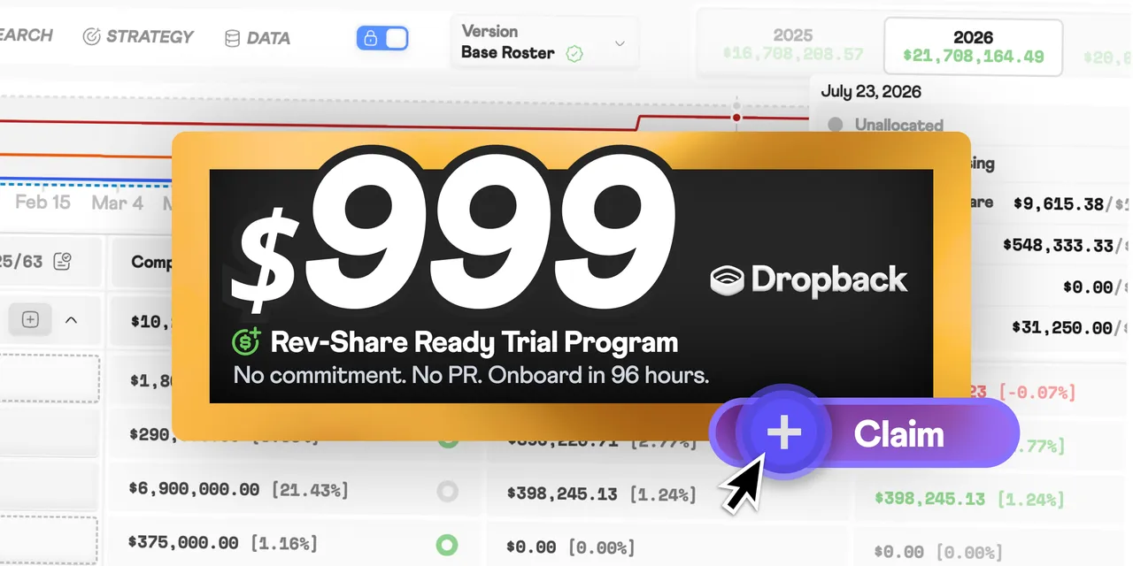 Dropback brand asset featured on dropback.com