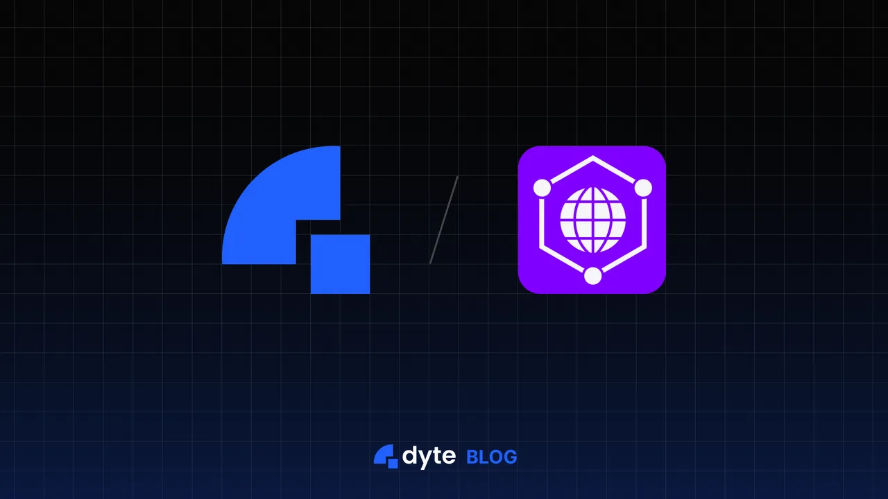 Dyte brand asset featured on dyte.io