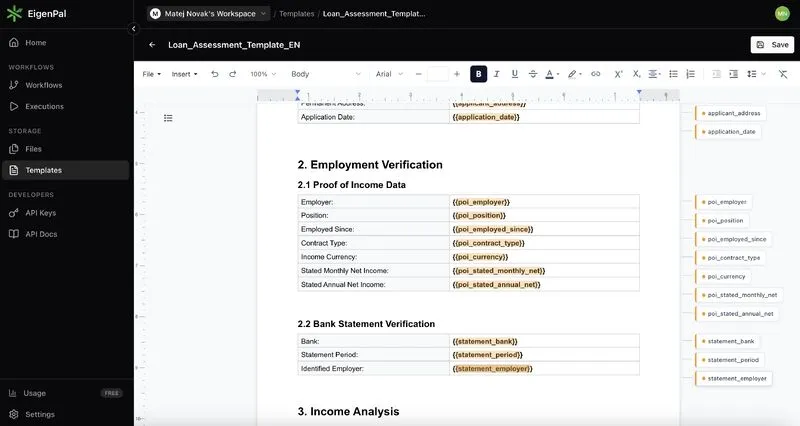 EigenPal brand asset featured on linkedin.com