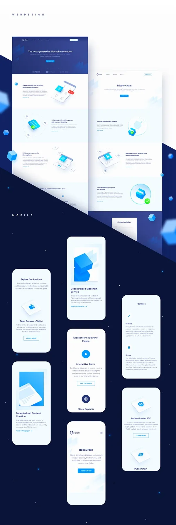 Elph brand asset featured on behance.net