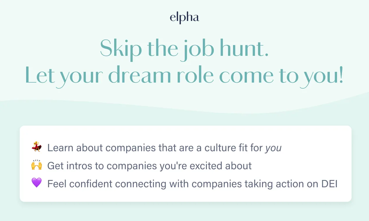 Elpha brand asset featured on producthunt.com