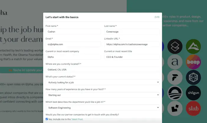 Elpha brand asset featured on producthunt.com