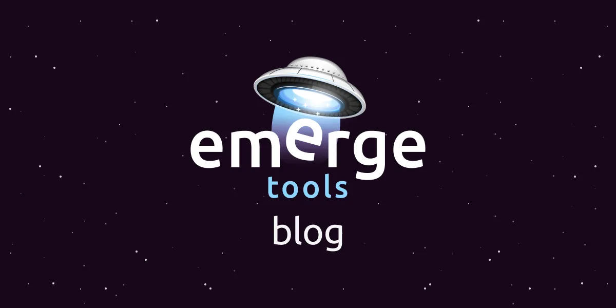 Emerge Tools brand asset featured on emergetools.com