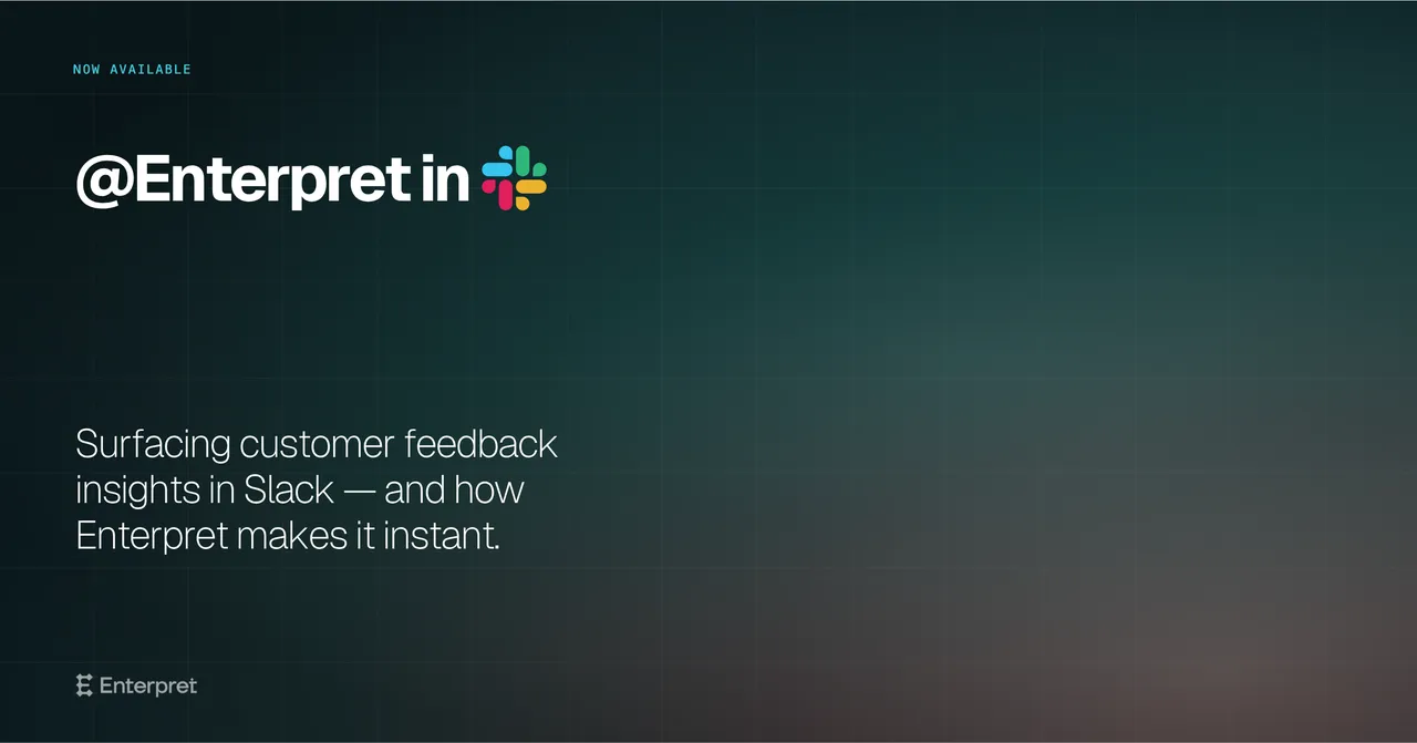 Enterpret brand asset featured on enterpret.com