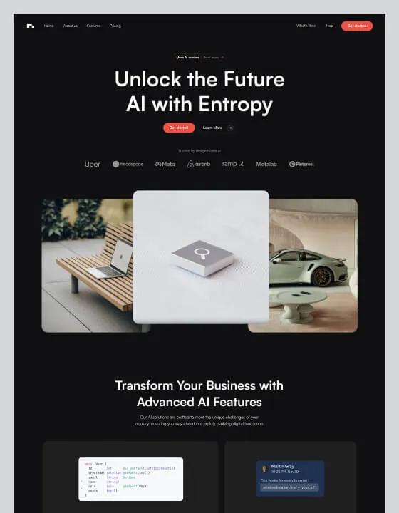 Entropy brand asset featured on webflow.com