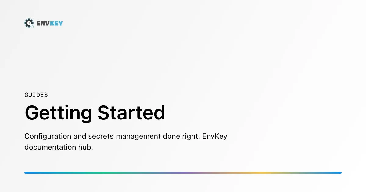 EnvKey brand asset featured on docs-v2.envkey.com