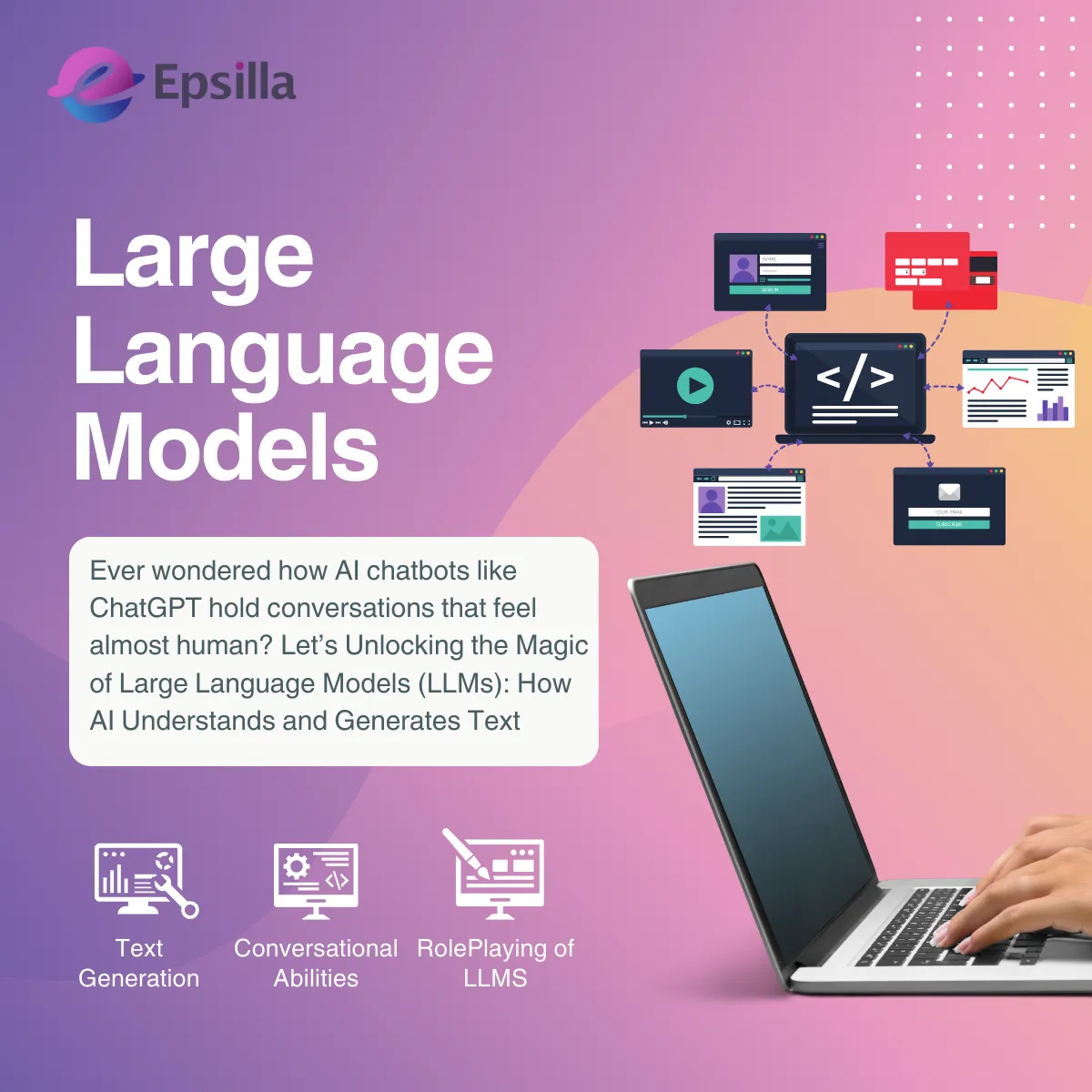 Epsilla brand asset featured on blog.epsilla.com
