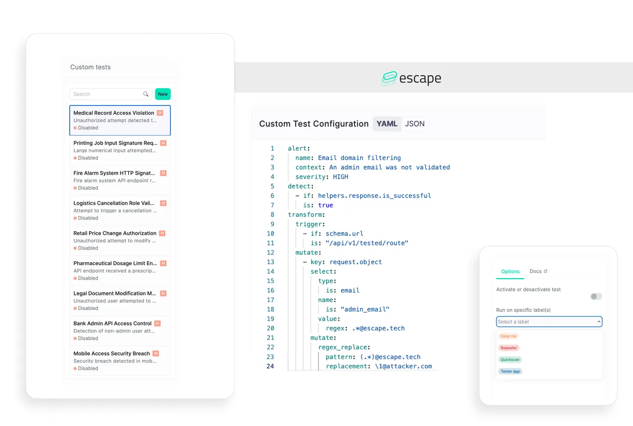 Escape brand asset featured on escape.tech