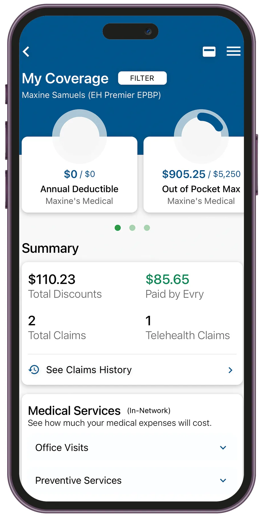 Evry Health brand asset featured on evryhealth.com
