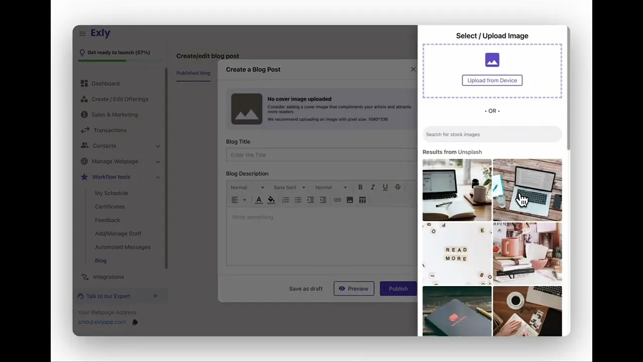 Exly brand asset featured on support.exlyapp.com