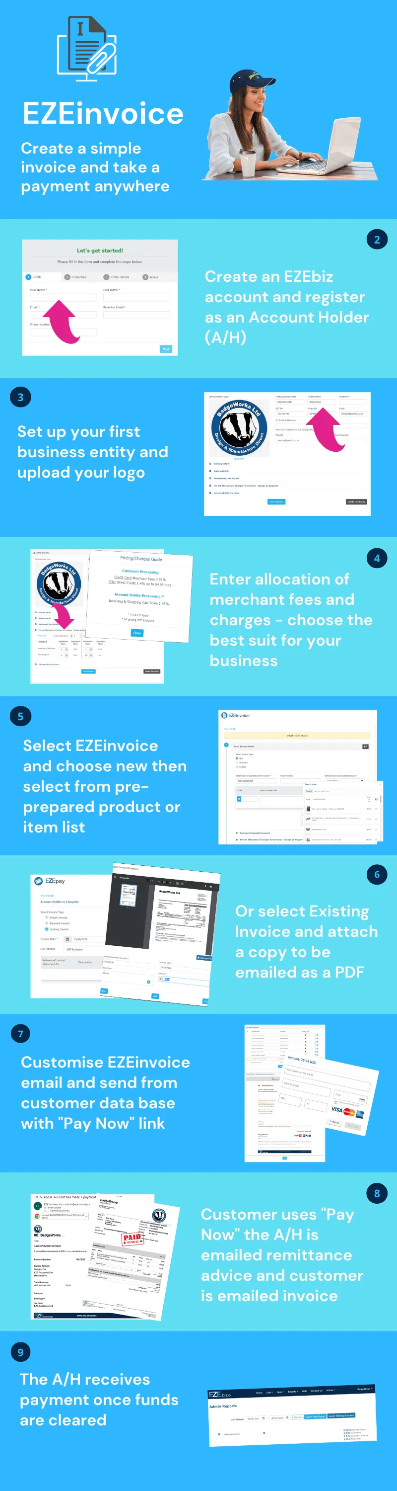 Eze brand asset featured on eze.biz