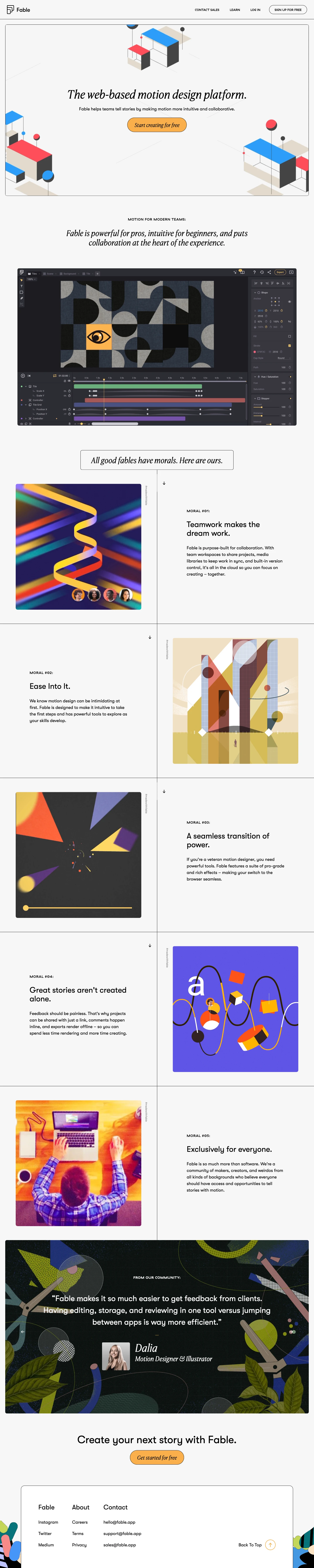 Fable brand asset featured on lapa.ninja