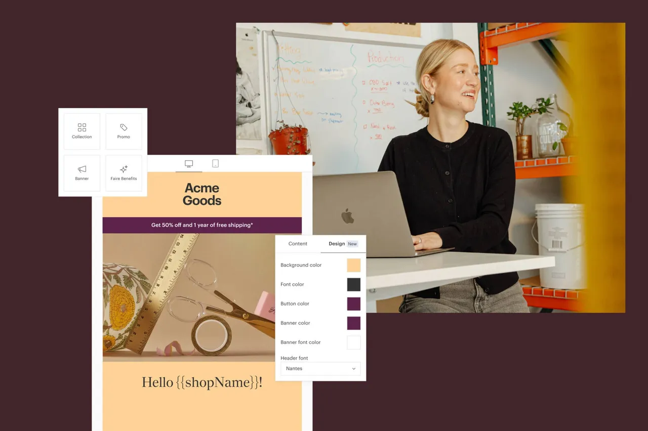 Faire brand asset featured on faire.com
