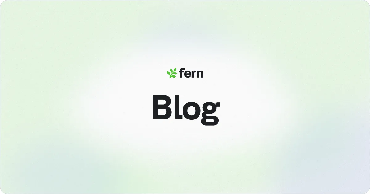 Fern brand asset featured on buildwithfern.com