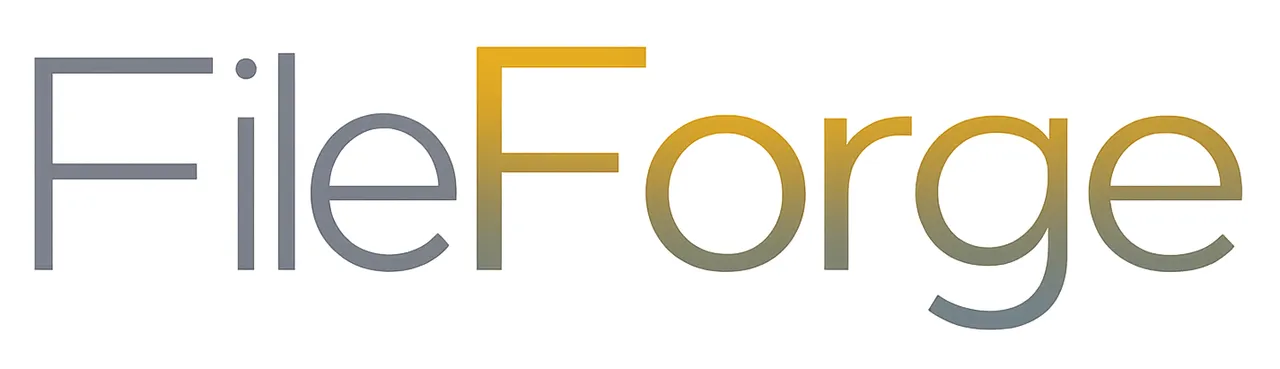 Fileforge brand asset featured on fileforge.com