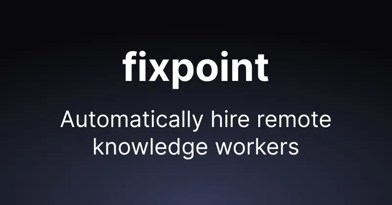 Fixpoint brand asset featured on fixpoint.co