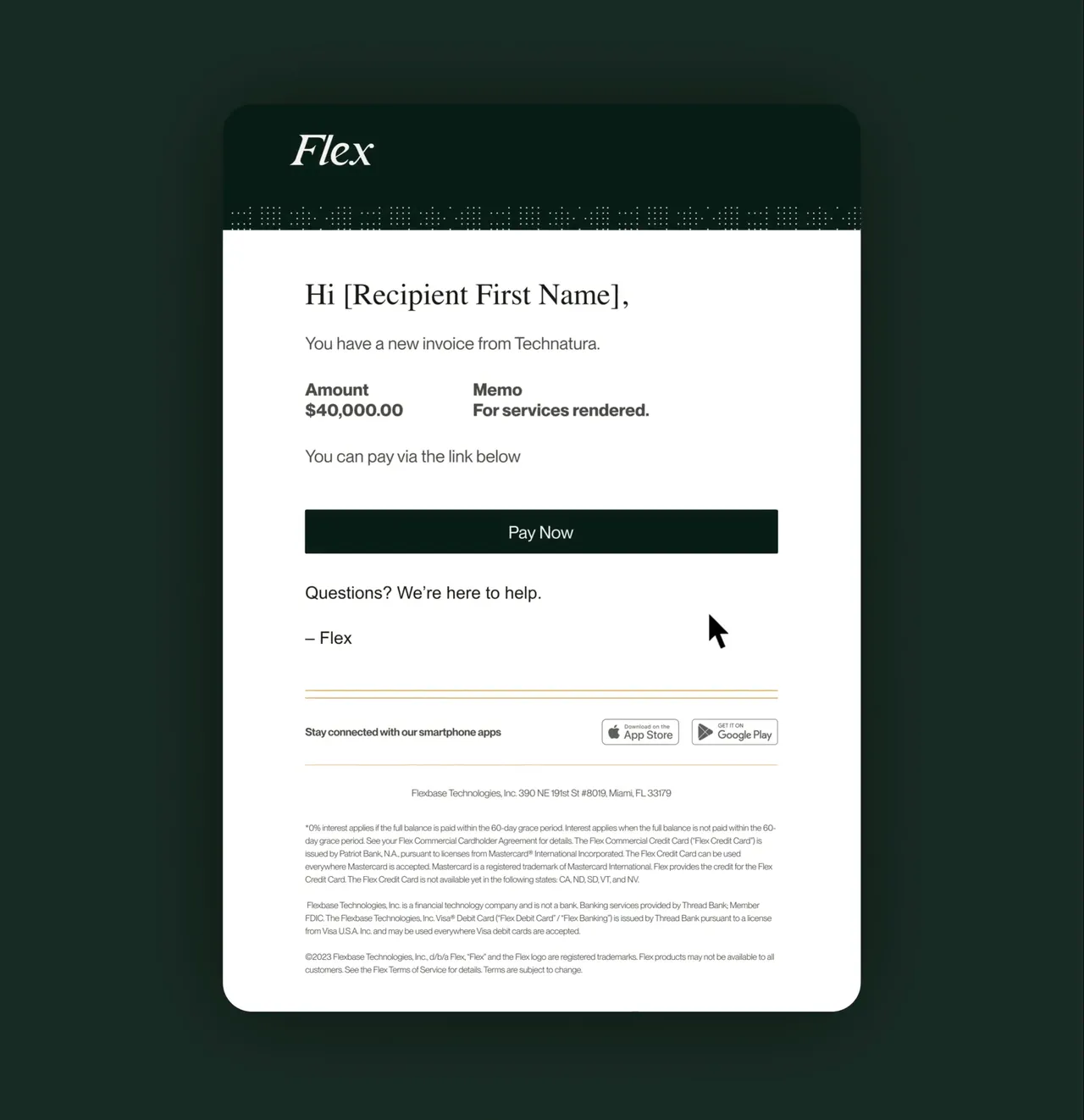 Flex brand asset featured on flex.one