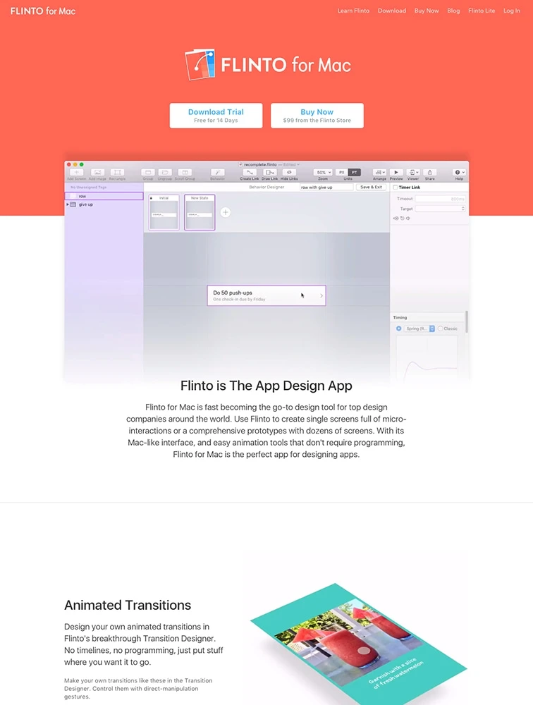 Flinto brand asset featured on lapa.ninja