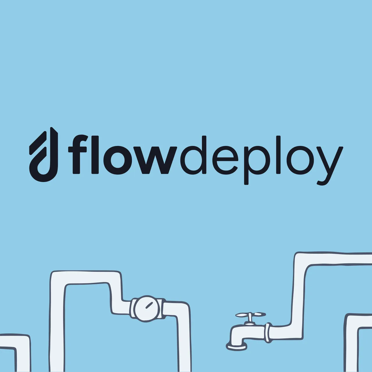 FlowDeploy brand asset featured on keeganbarone.com