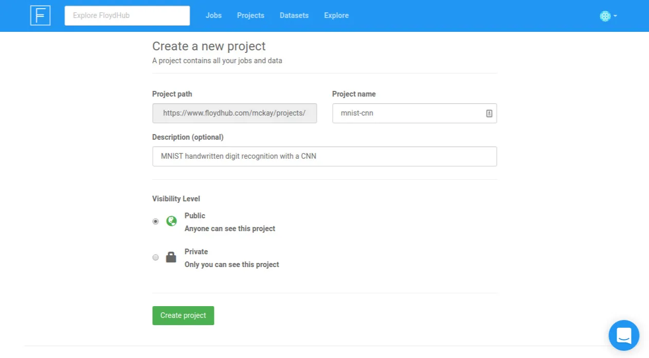 FloydHub brand asset featured on mckayward.github.io