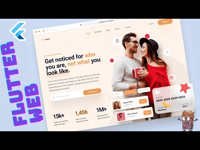 Flutter brand asset featured on youtube.com