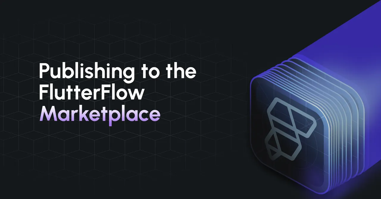 FlutterFlow brand asset featured on blog.flutterflow.io