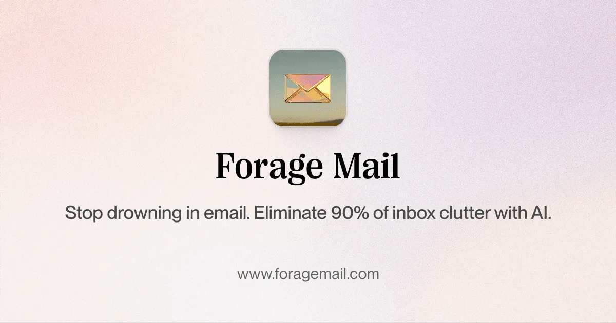 Forage Mail brand asset featured on foragemail.com