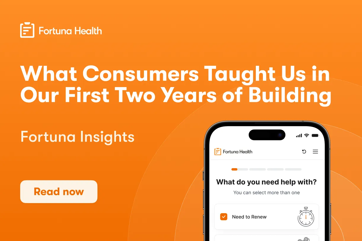 Fortuna Health brand asset featured on fortunahealth.com