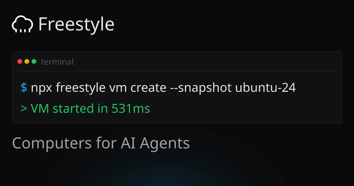 Freestyle brand asset featured on freestyle.sh