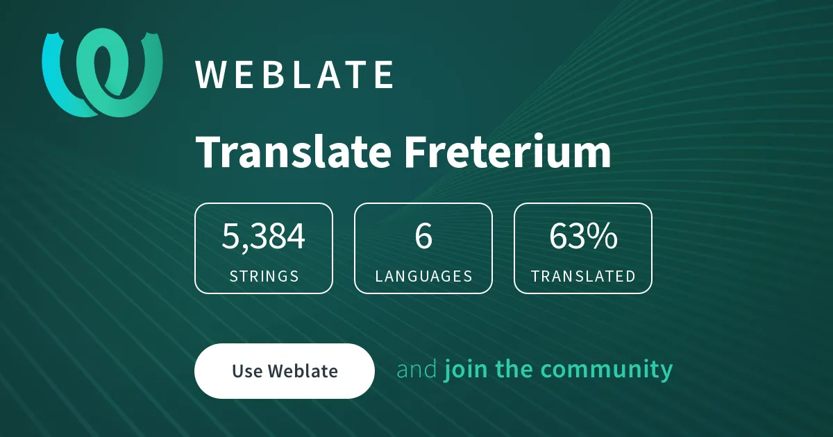 Freterium brand asset featured on weblate.tools.freterium.com