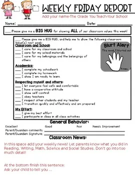 Friday brand asset featured on teacherspayteachers.com