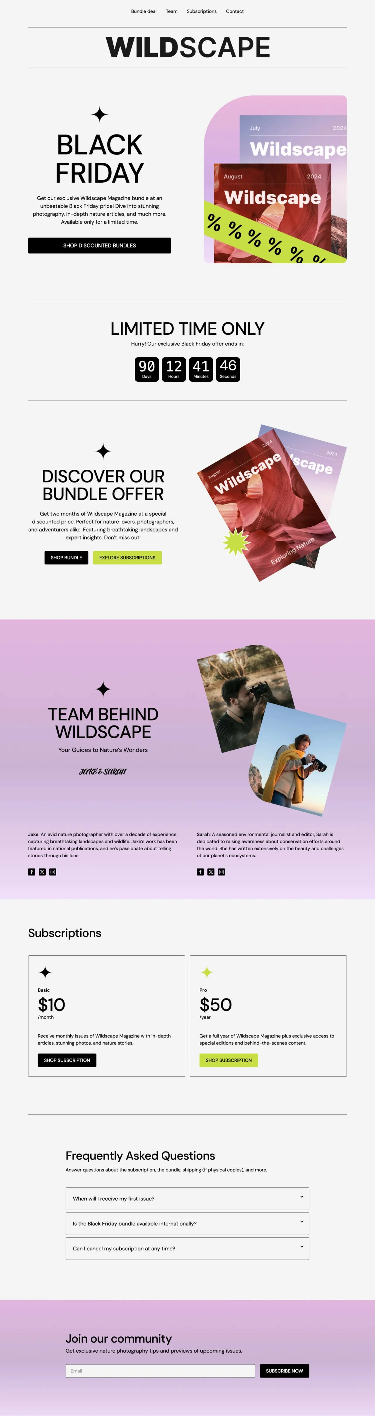 Friday brand asset featured on mailerlite.com