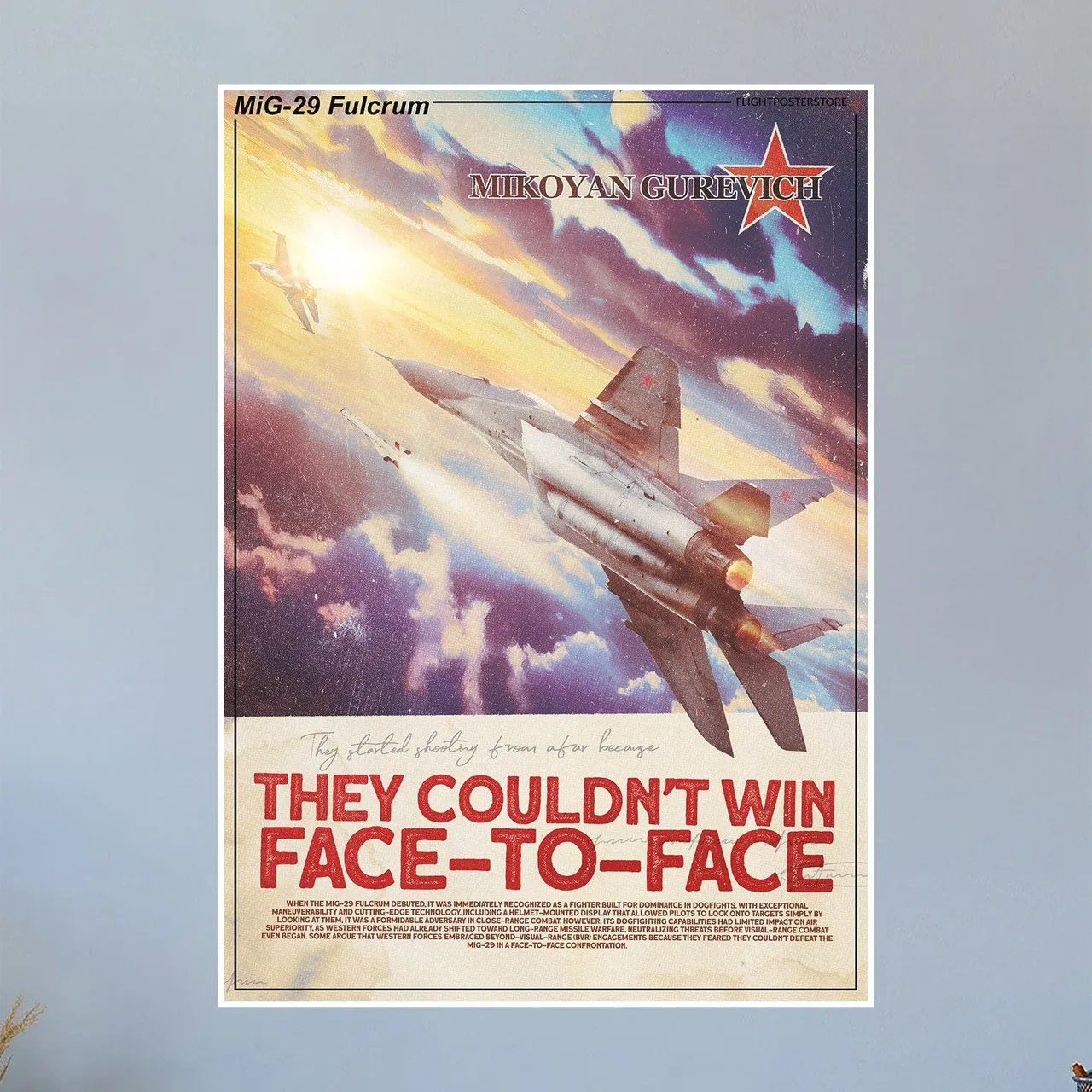Fulcrum brand asset featured on flightposterstore.com
