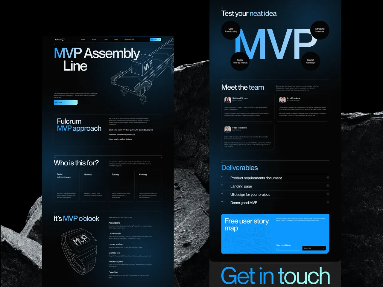 Fulcrum brand asset featured on dribbble.com
