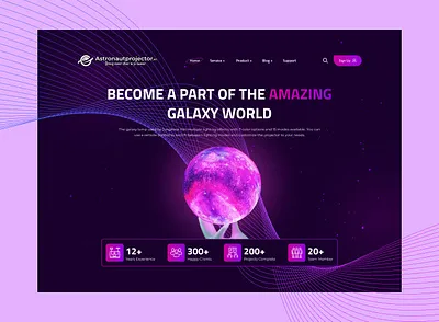 Galaxy brand asset featured on dribbble.com