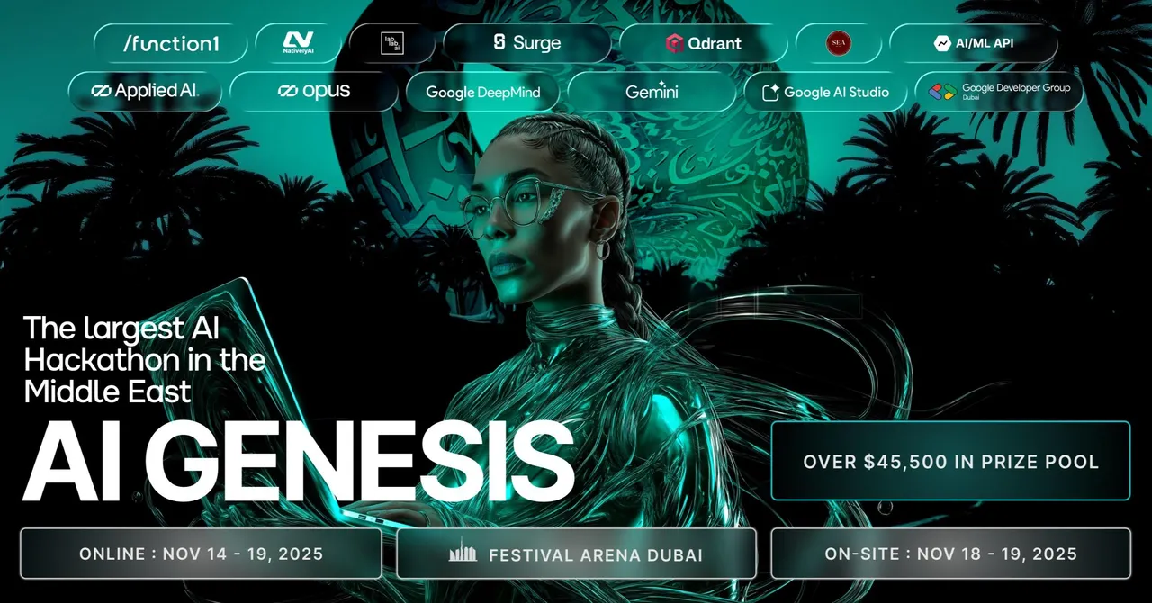 Genesis AI brand asset featured on lablab.ai