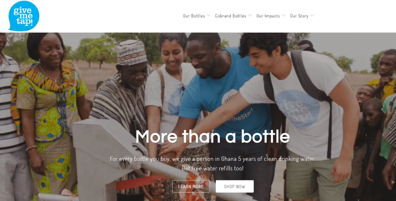 GiveMeTap brand asset featured on omnisend.com