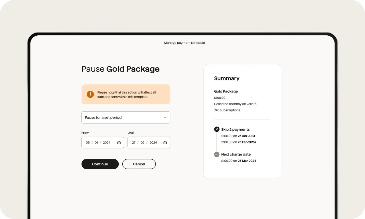 GoCardless brand asset featured on support.gocardless.com