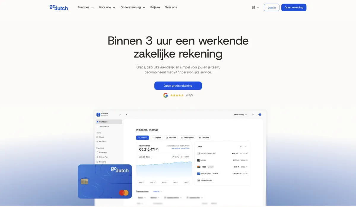 goDutch brand asset featured on mooistewebsites.nl