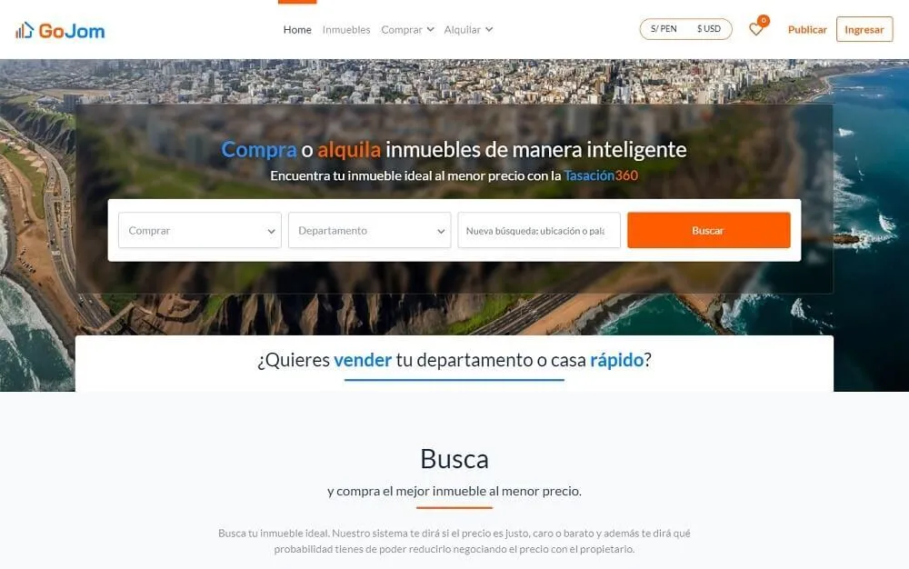 GoJom brand asset featured on pqs.pe
