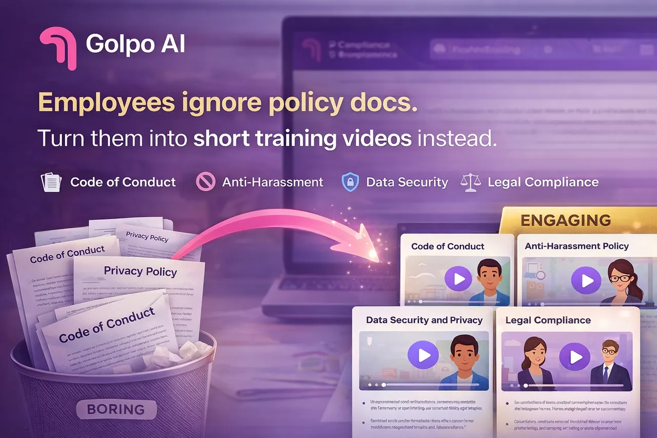 Golpo brand asset featured on video.golpoai.com