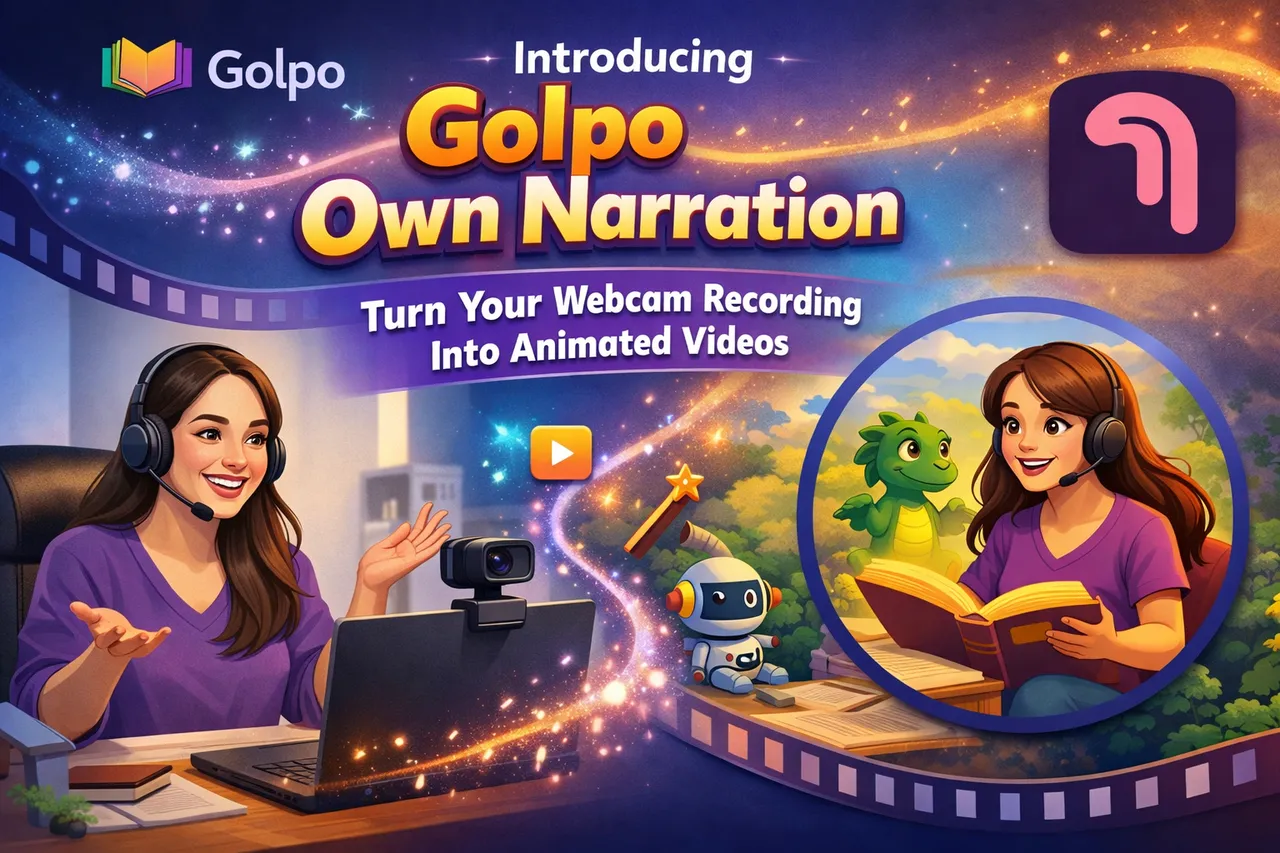 Golpo brand asset featured on video.golpoai.com