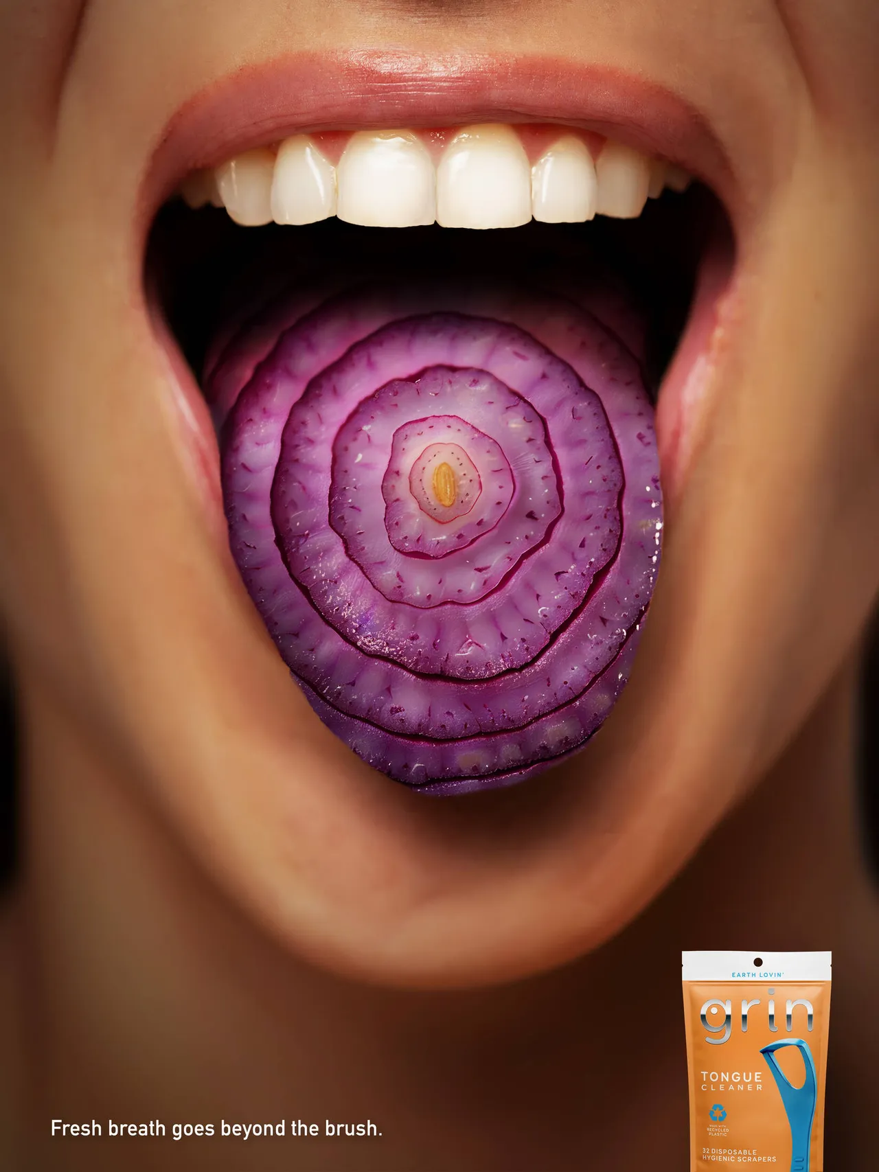 Grin brand asset featured on adsoftheworld.com
