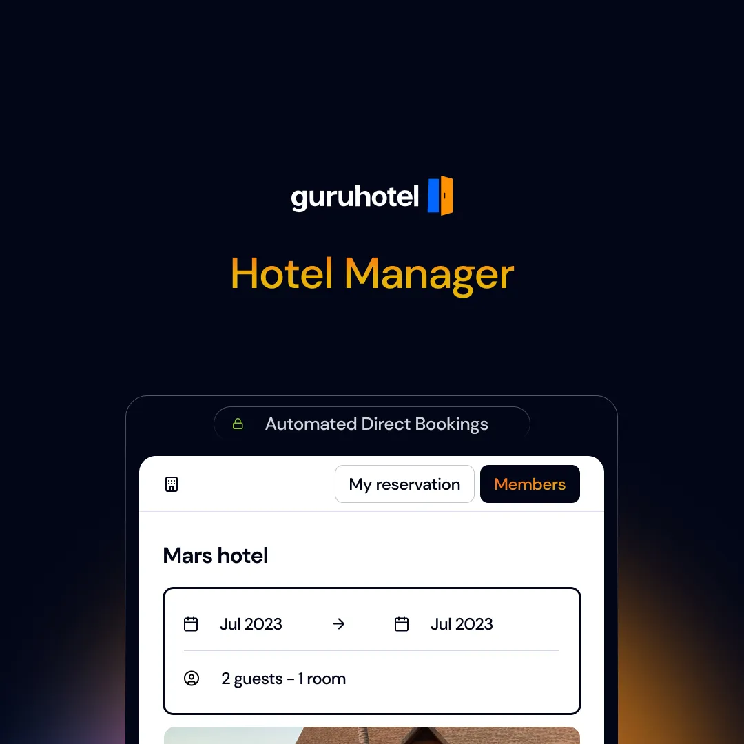 GuruHotel brand asset featured on manager.guruhotel.com