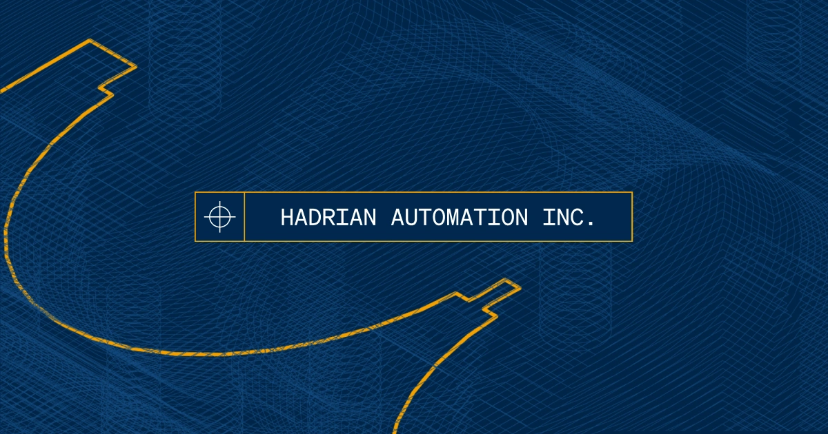 Hadrian brand asset featured on hadrian.co